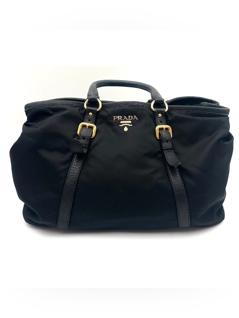 Prada Tessuto Nylon Black 2 Way Bag